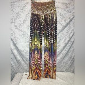 Women’s size L multi-color pants! They’re wild! Fit like size 8 - 10 - 12 best.